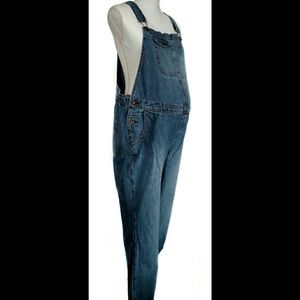 Maternity Denim Overalls size Large